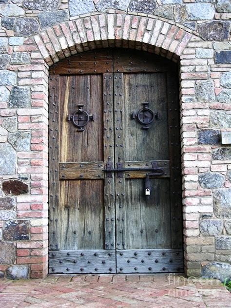 medieval style front door.